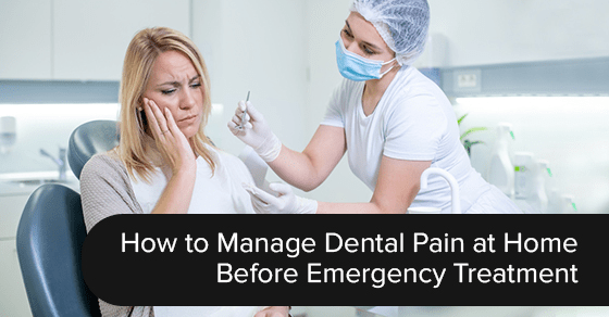 How to manage dental pain at home before emergency treatment